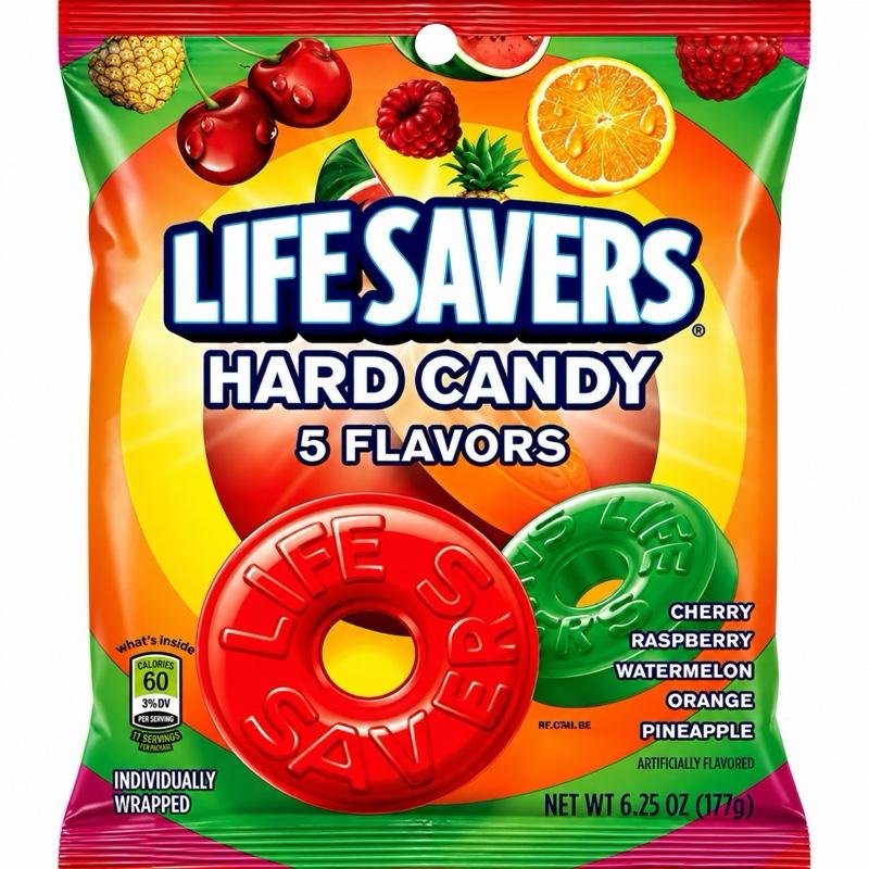 Lifesavers Hard Candy 5 Flavours 177g - Assorted Bonbon - Sweet