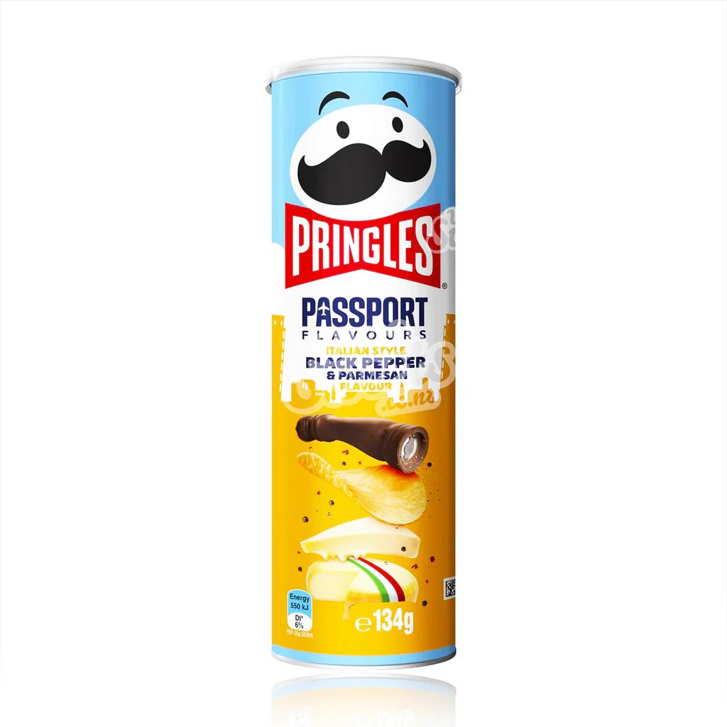 Pringles Range America, Canada & Korea Super Exclusive Crisps - Select Flavour - Black Pepper Parmesan Cheese 110g