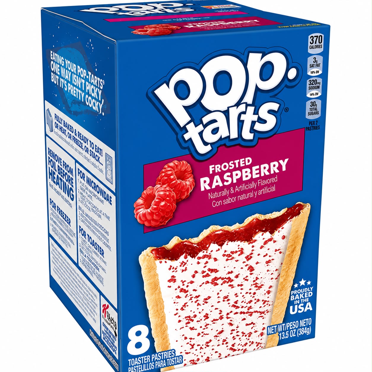 Pop Tarts Rare Flavour Selection | MIX & MATCH FLAVOURS | Single 96g Packs | (American) Toaster Pastries Breakfast Treats - Pop-Tarts Frosted Raspberry 384g Full Box
