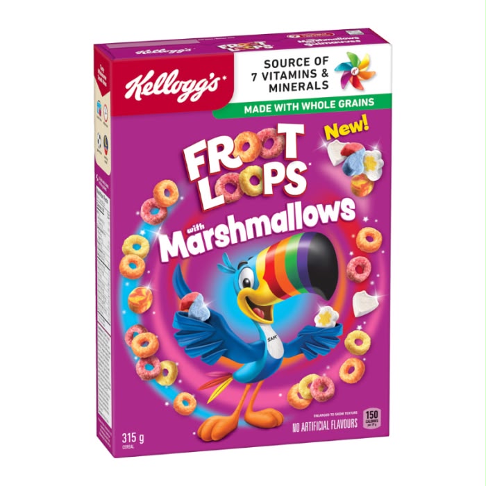 Imported Cereal Range - America & Canada - Froot Loops Marshmallows 315g