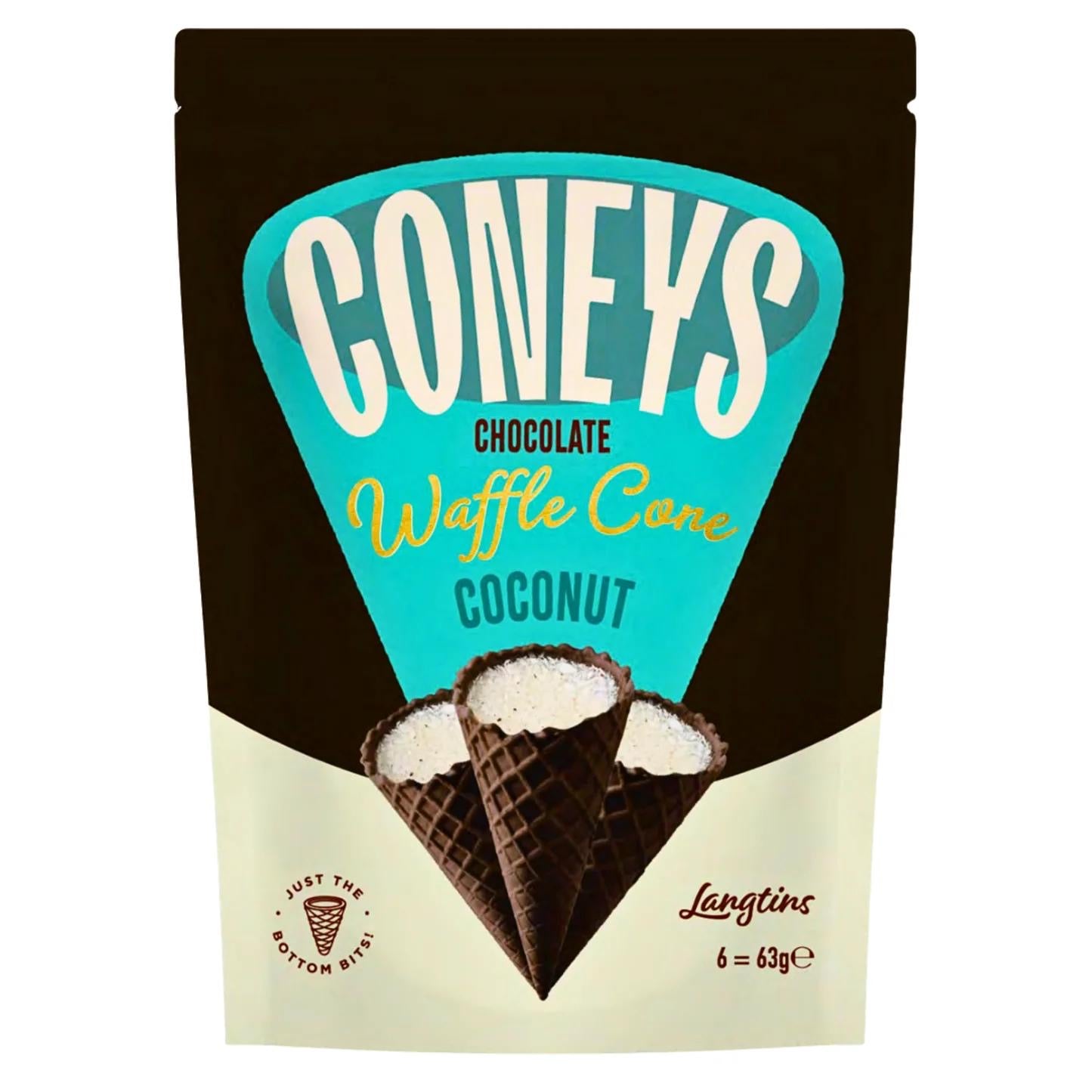 Coneys Waffle Cone Range - Coconut