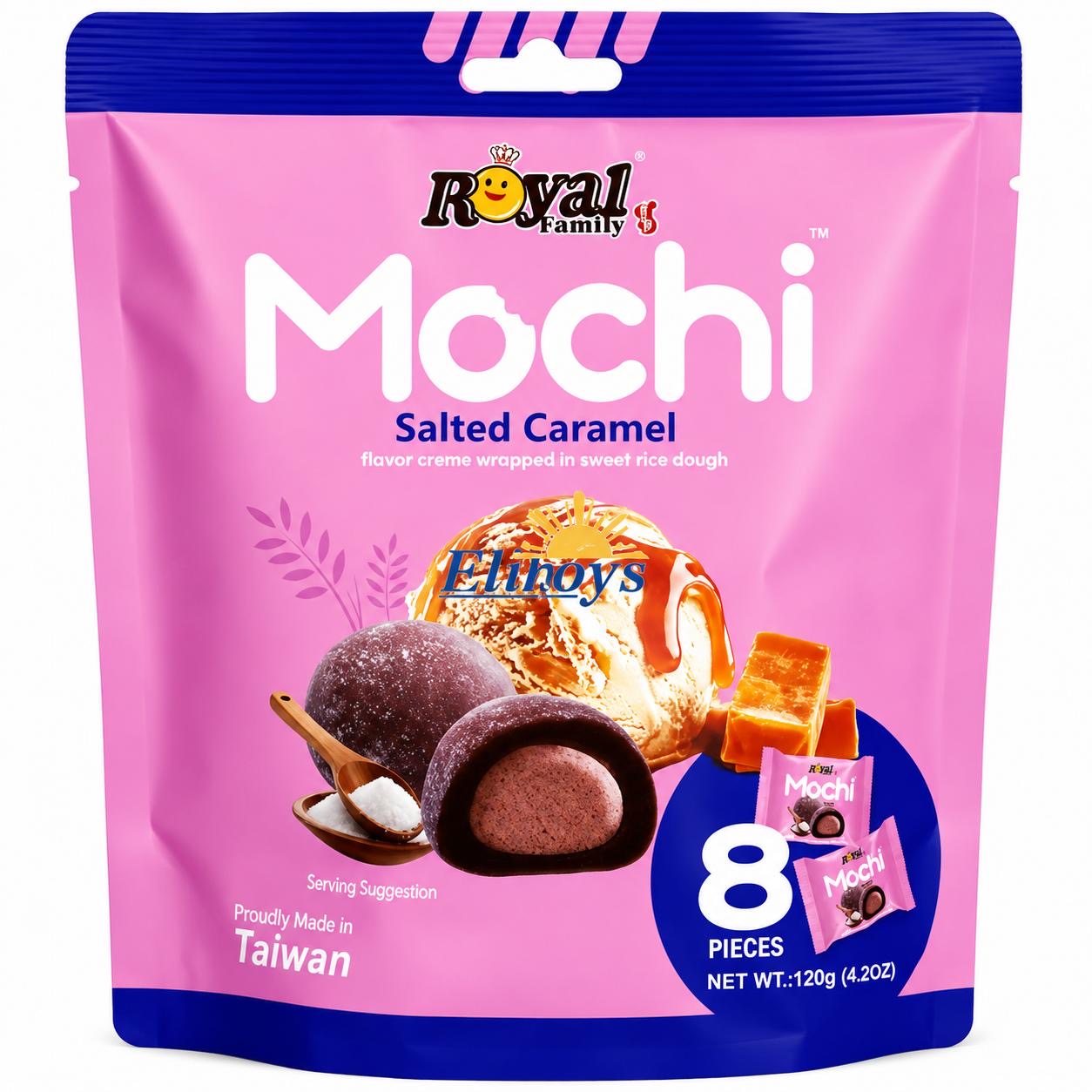Royal Family Mochi 120g Selection (Taiwan) | Select Flavour | Snack Dessert - Salted Caramel