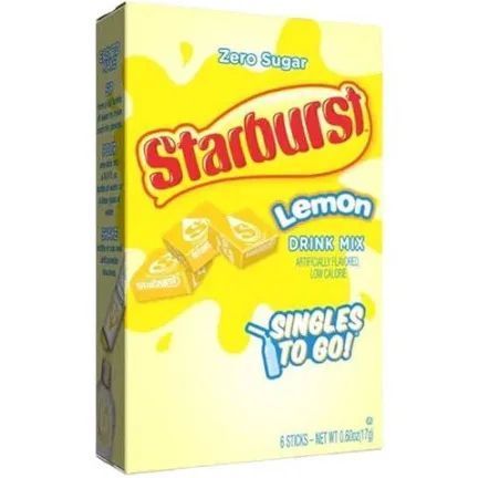 Starburst Lemon Drink Mixes - Box of 6 Sachets