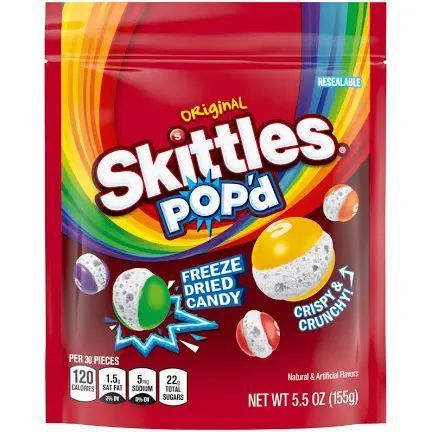 Skittles Original Pop'D Freeze Dried Candy - 155g - American