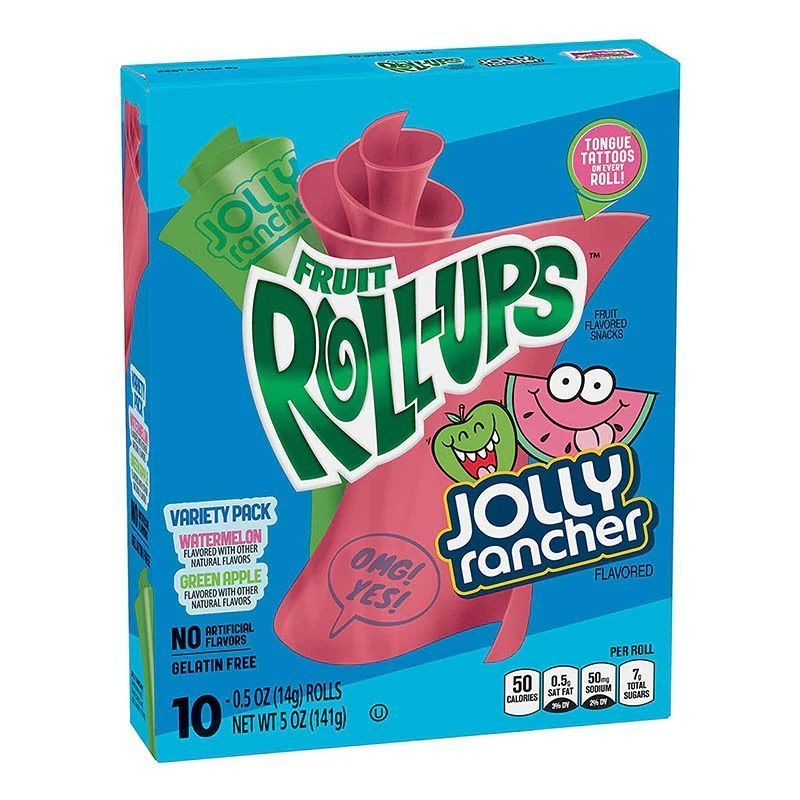 Jolly Rancher Fruit Roll Ups Pack of 10