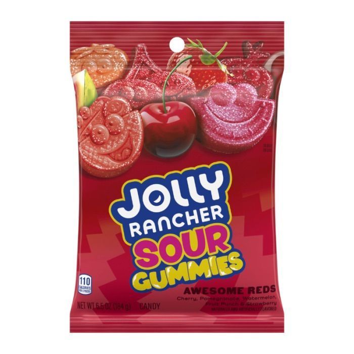 Jolly Rancher Sour Gummies Awesome Reds 184g American