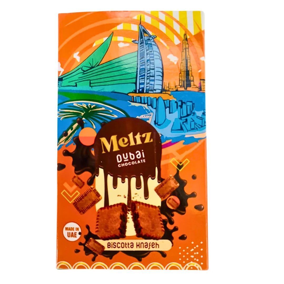 Meltz Dubai Chocolate Lotus Flavour 75g