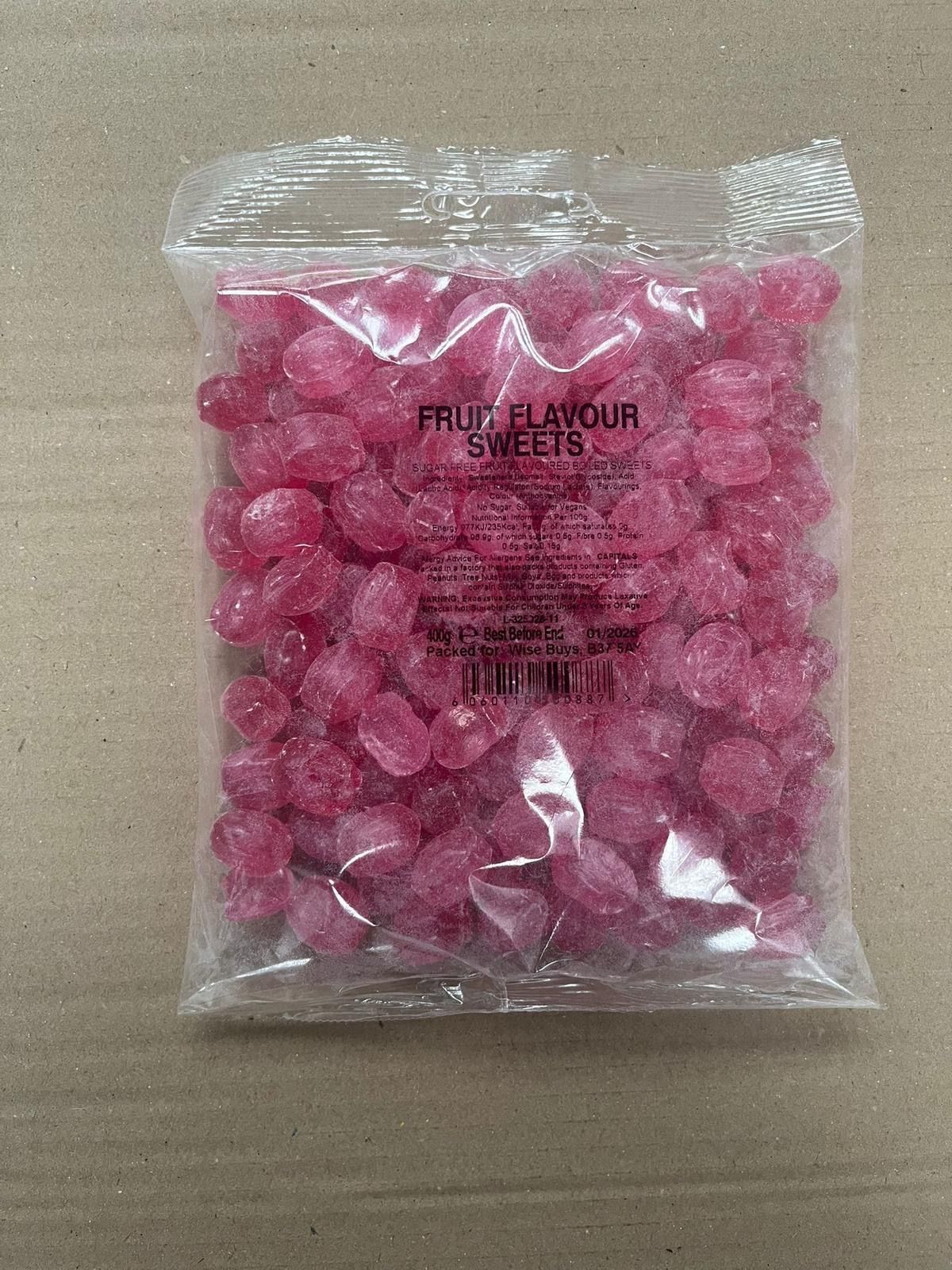 Fruit Flavoured Sweets 300g Bag Long Dated