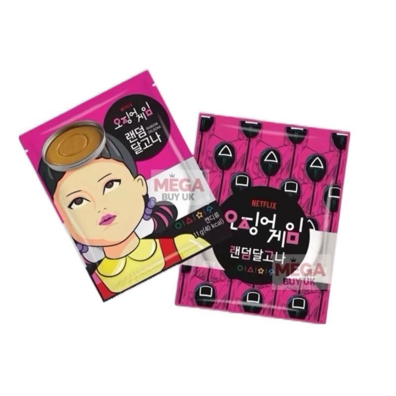 Squid Game Dalgona Candy Challenge Random Shape Korean Traditional Bonbon Snack Sweet