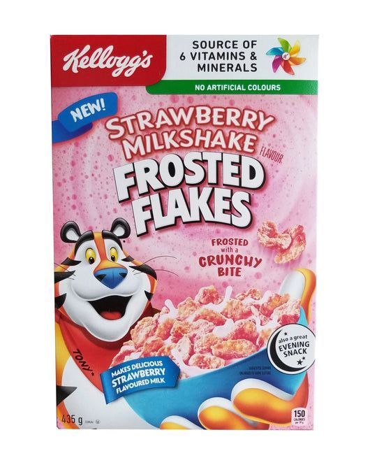 Kellogg's Strawberry Milkshake Frosted Flakes Cereal - 329g - Canada
