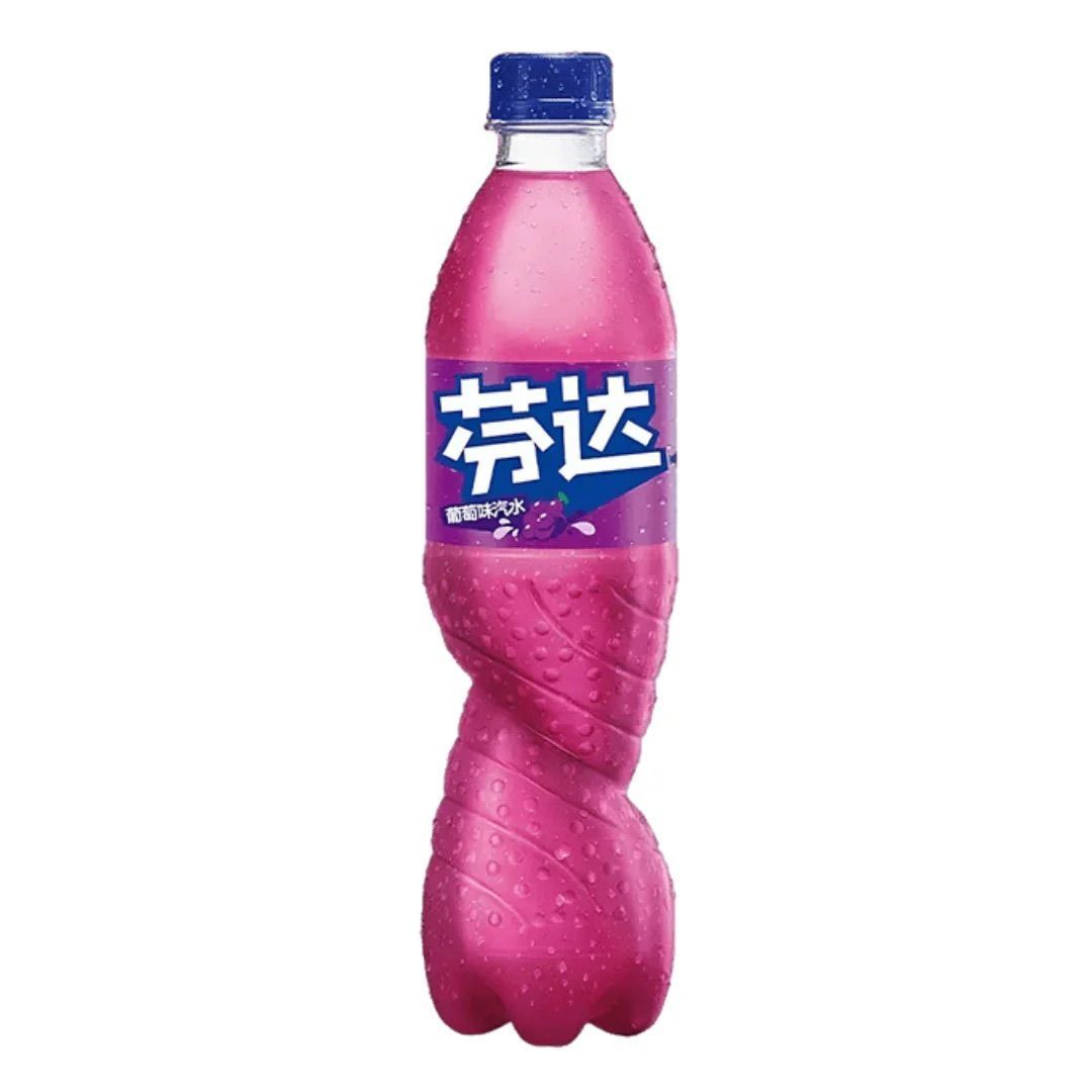 Fanta Grape Flavour Soft Drink 500ml Bottle China Asian