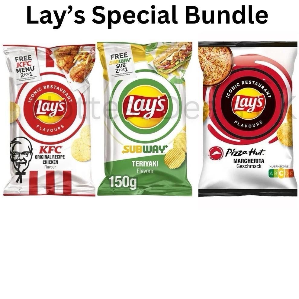 Lay’s Trio Bundle KFC, Subway & Pizza Hut (EU) Crisps
