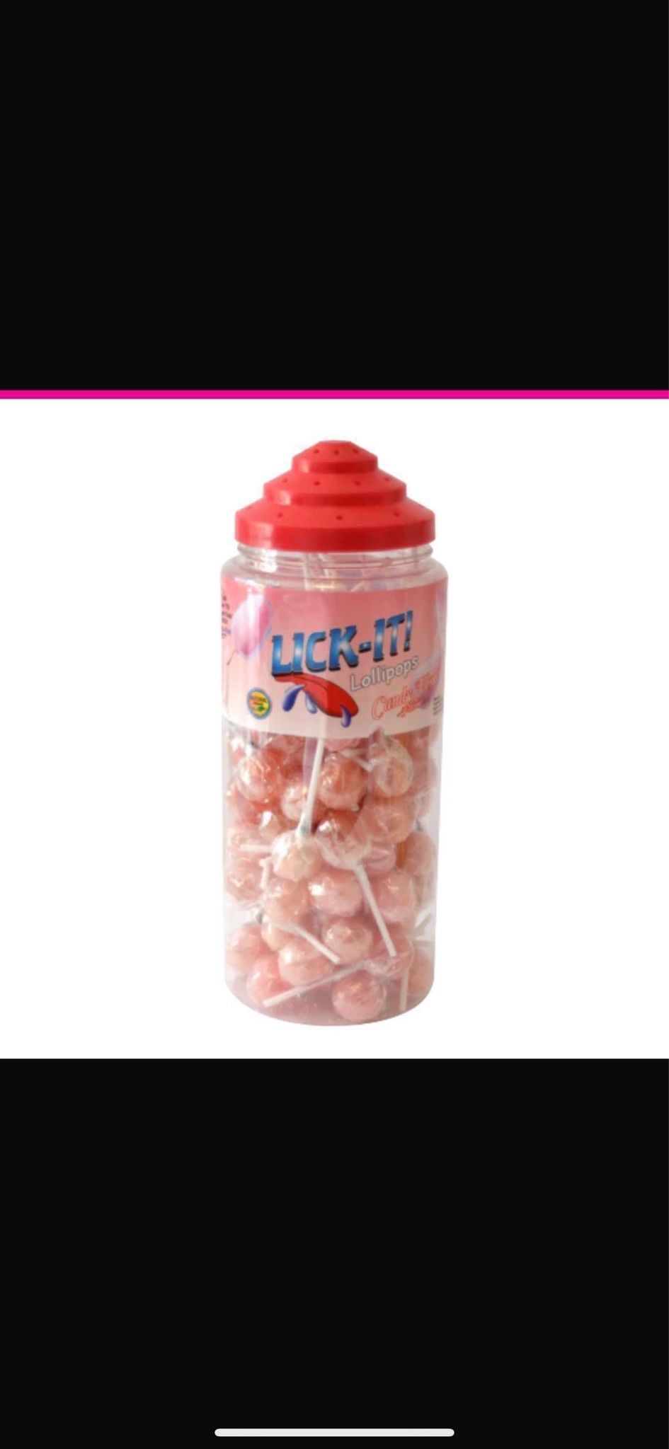 Lick-it Lollipops Candy Floss 100 pieces Tub