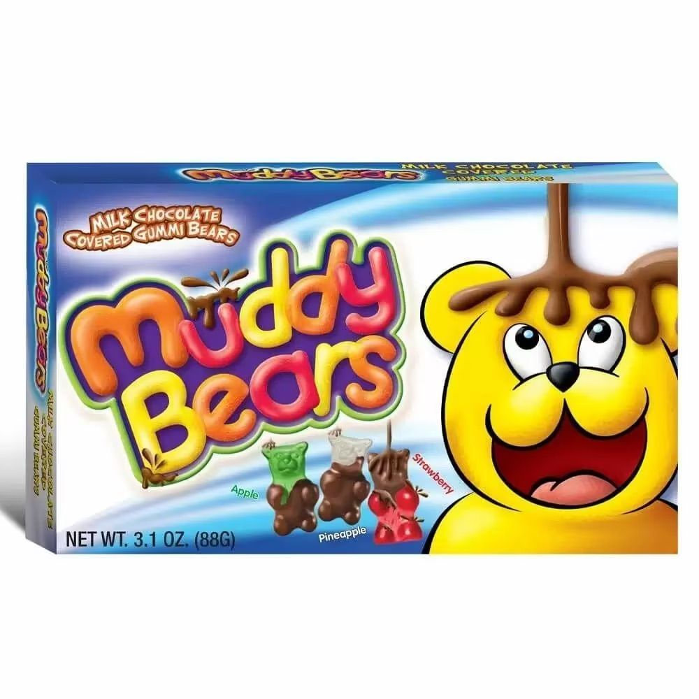 Muddy Bears Milk Chocolate Covered Gummi Bears 88g USA