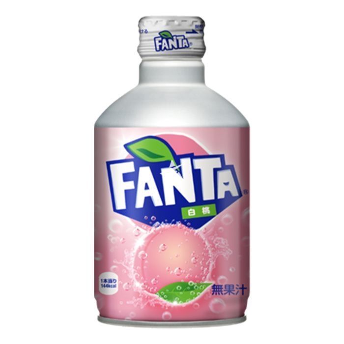 Fanta White Peach Aluminium 300ml Bottle Japan
