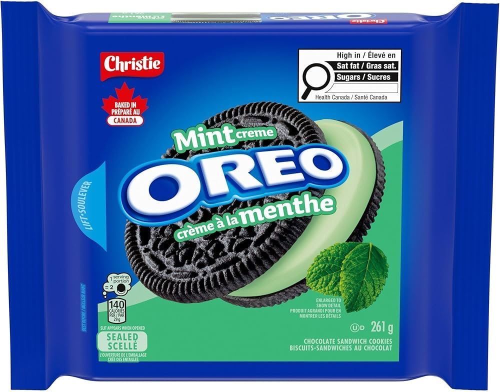 Christie Oreo Mint Sandwich Cookies 261g (Canada)