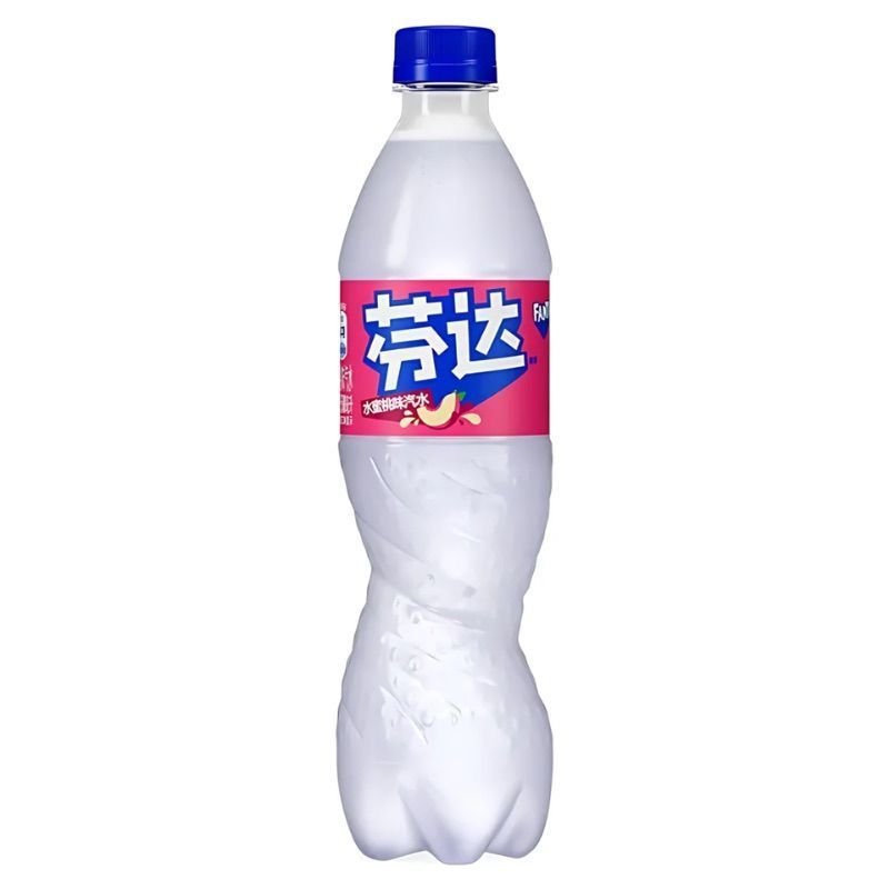 Fanta White Peach Soft Drink 500ml Bottle China Asian
