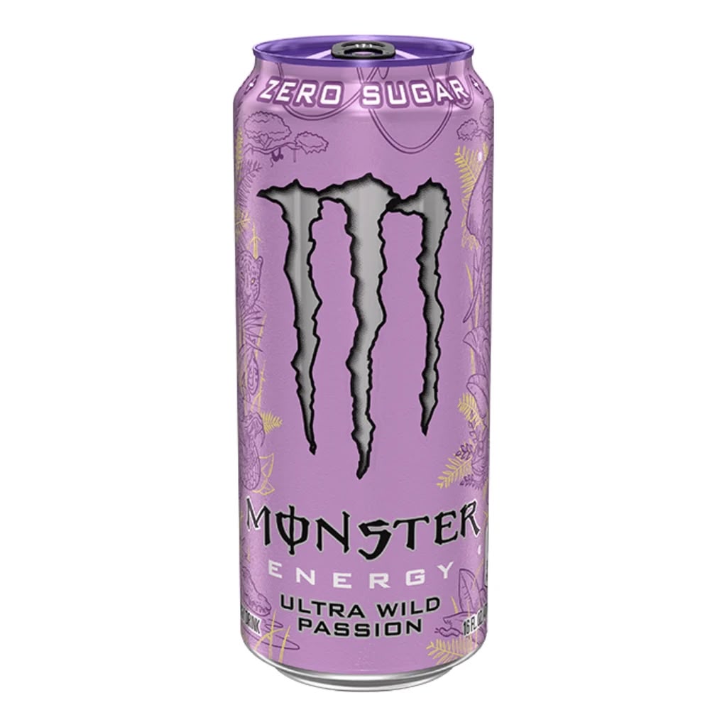 Monster Energy Selection | SELECT FLAVOUR | Exclusive American Canadian Japanese & European Energy Drinks Beverage - Monster Ultra Wild Passion 473ml