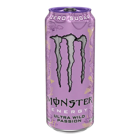 Monster Energy Selection | SELECT FLAVOUR | Exclusive American Canadian Japanese & European Energy Drinks Beverage - Monster Ultra Wild Passion 473ml