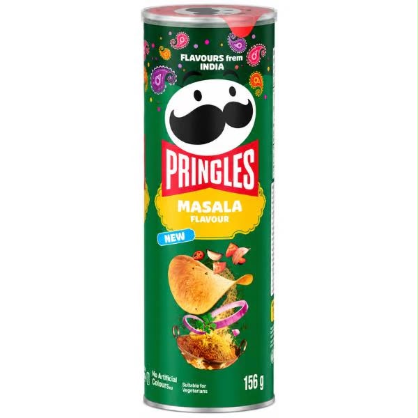 Pringles Range America, Canada & Korea Super Exclusive Crisps - Select Flavour - Masala 156g