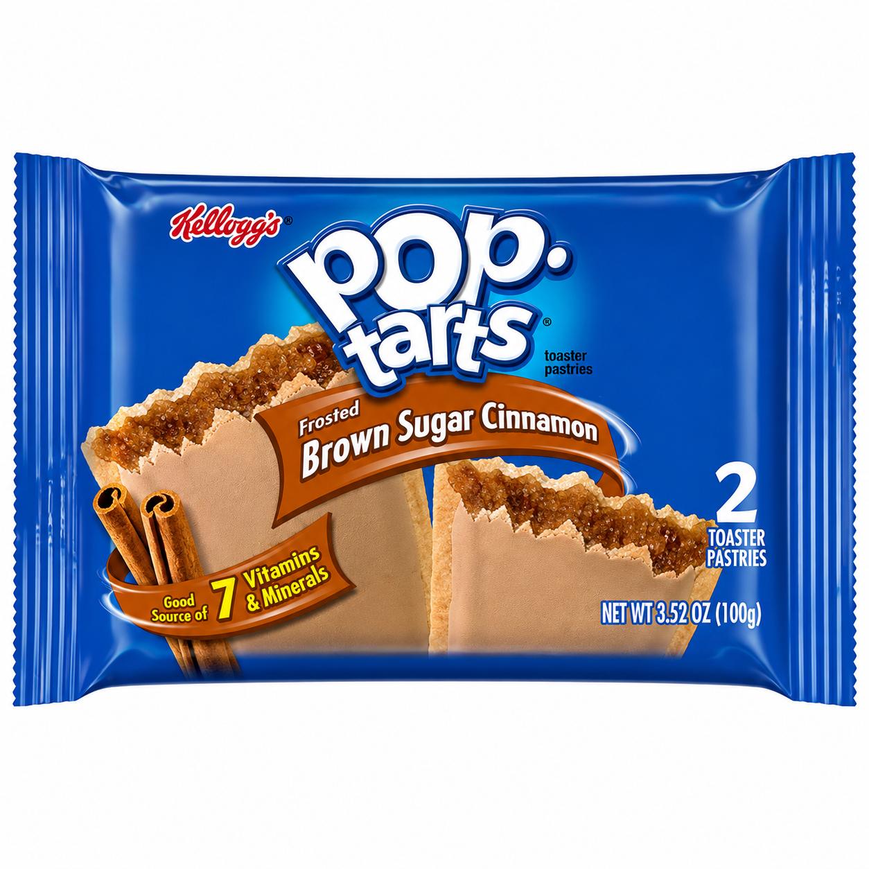 Pop Tarts Rare Flavour Selection | MIX & MATCH FLAVOURS | Single 96g Packs | (American) Toaster Pastries Breakfast Treats - Frosted Brown Sugar Cinnamon 2 Pastries 96g