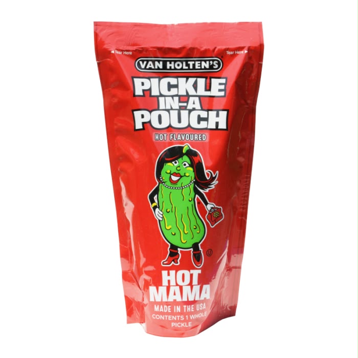 Viral Van Holten’s Pickle in a Pouch Variety | Extreme Sour, Hot & Garlic Flavours | American - Hot Mama Flavour