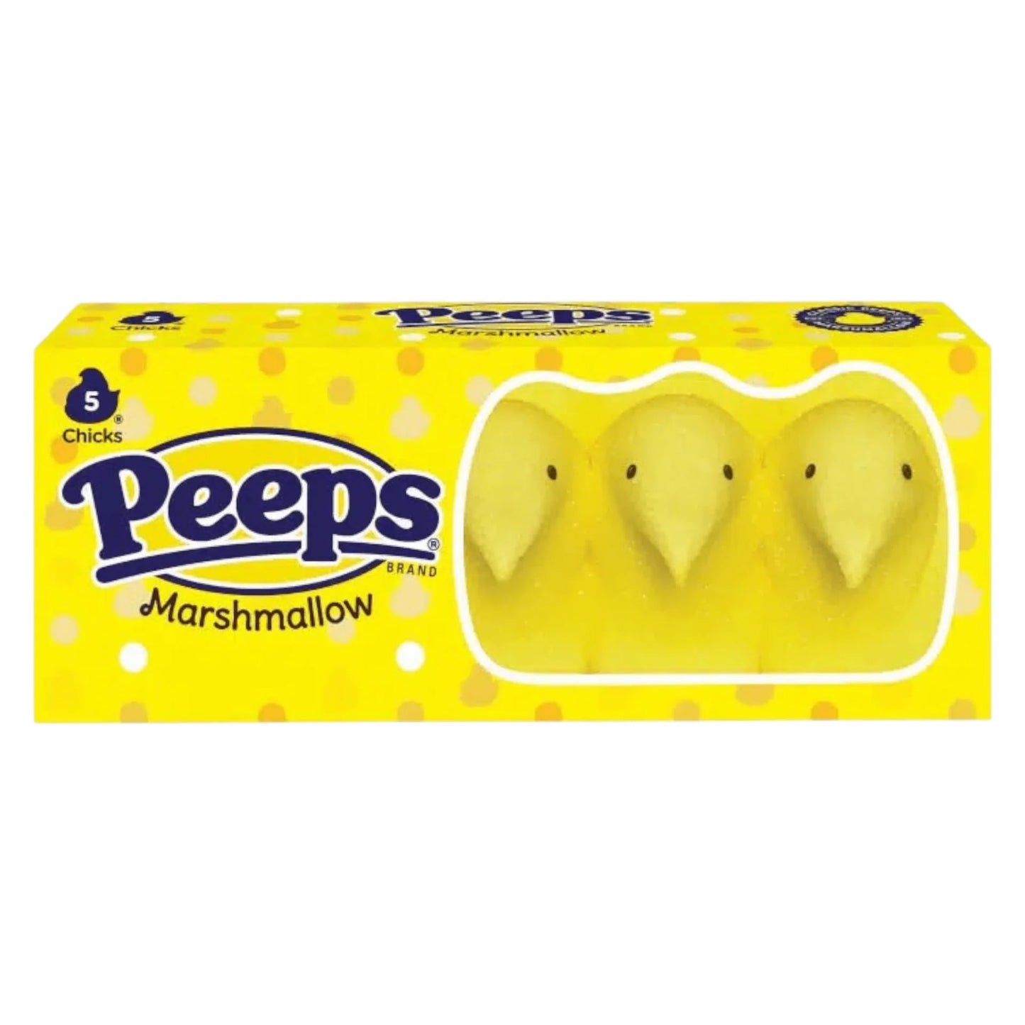 Peeps Marshmallow Selection | Choose Flavour & Size | American Exclusive Limited Editions Sweet Snack Candy - Peeps Yellow Chics 5ct 42g