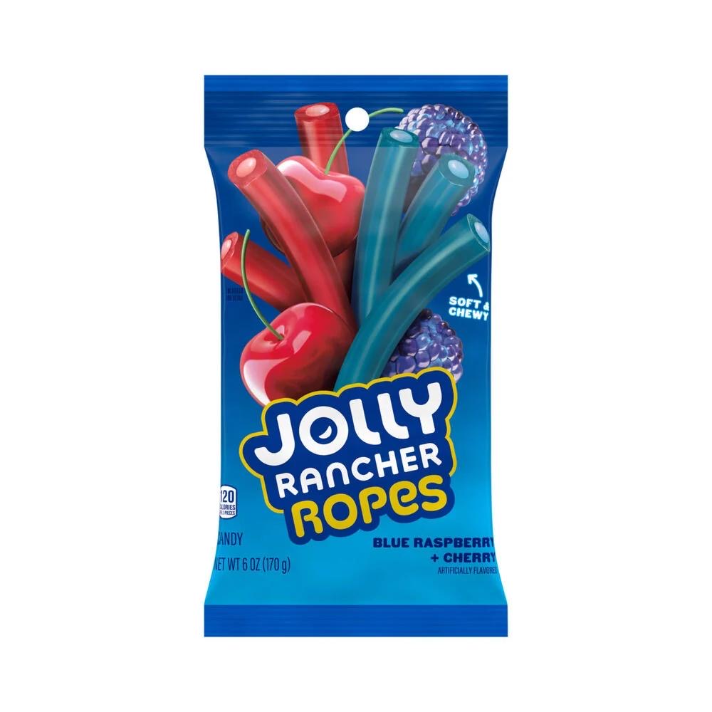 Jolly Rancher Ropes Selection (America) - Blue Raspberry + Cherry 170g