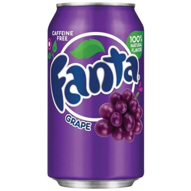 Fanta Soda Collection 355ml Cans (America) Fruity Flavours Beverage Drink - Grape