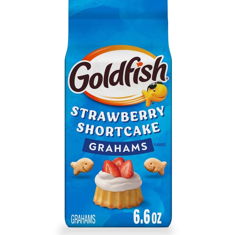 Pepperidge Farm Goldfish Baked Crackers Selection | SELECT FLAVOUR | 187g Bags | American Snack - Goldfish Strawberry Shortcake 187g