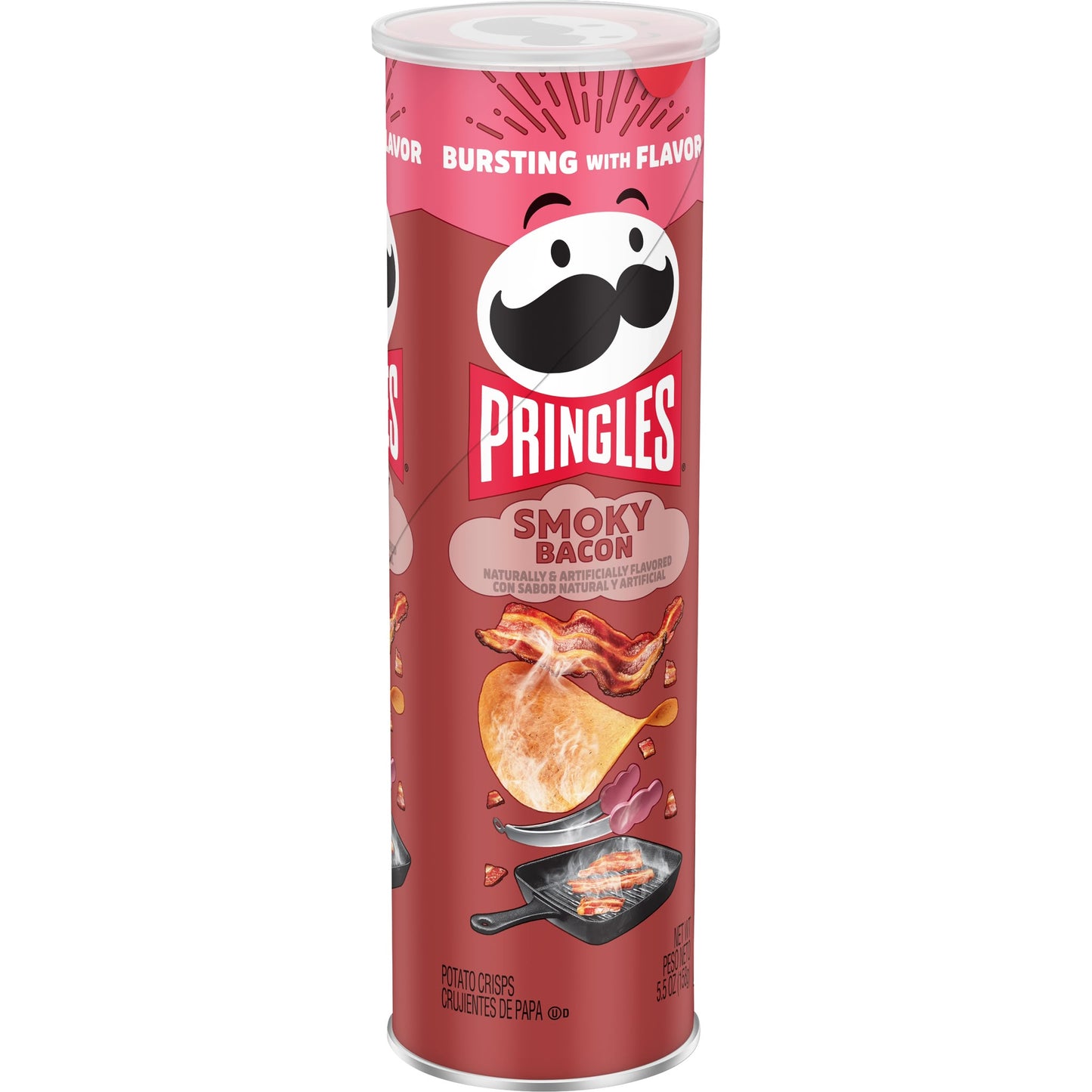 Pringles Range America, Canada & Korea Super Exclusive Crisps - Select Flavour - Smoky Bacon 156g