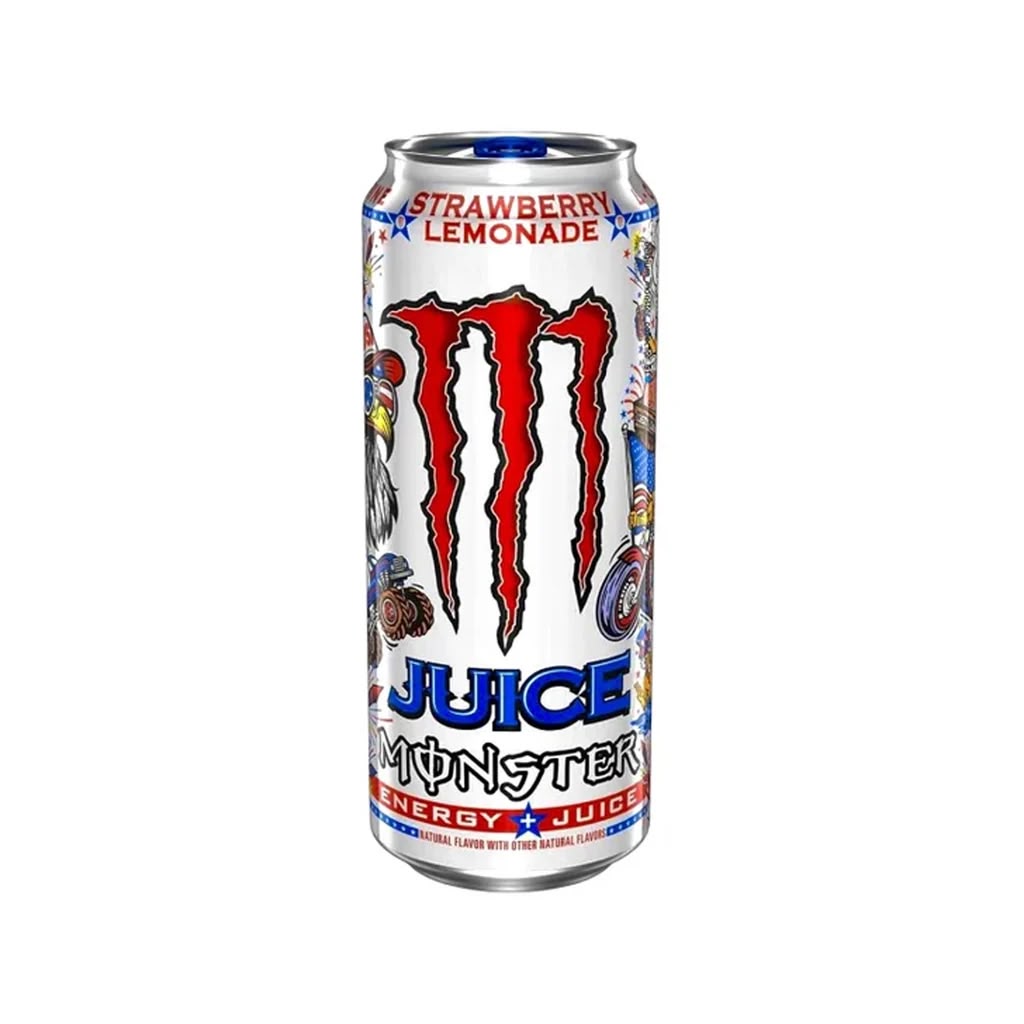 Monster Energy Selection | SELECT FLAVOUR | Exclusive American Canadian Japanese & European Energy Drinks Beverage - Strawberry Lemonade 473ml