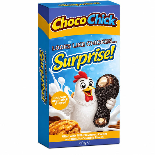 Choco Chick Range - Chicken Chocolate - Oreo 60g