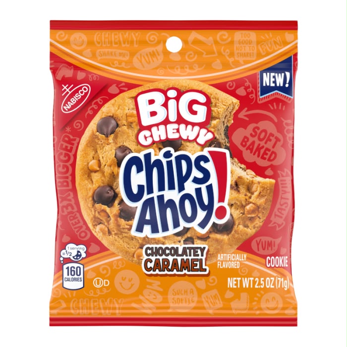 Chips Ahoy Cookies & Soft Baked Pastries Selection | American & Chinese | MIX & MATCH | Snack Biscuit - Big Chewy Chocolatey Caramel Cookie 71g