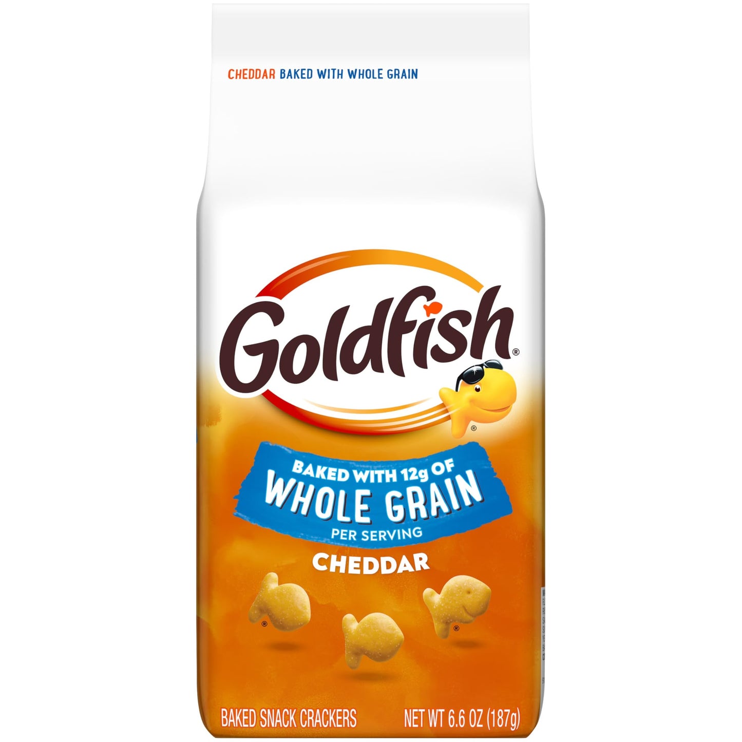 Pepperidge Farm Goldfish Baked Crackers Selection | SELECT FLAVOUR | 187g Bags | American Snack - Goldfish Wholegrain Cheddar 187g
