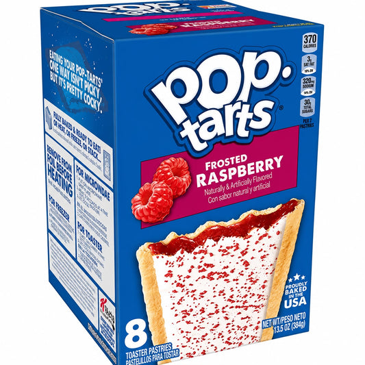 Pop Tarts Rare Flavour Selection | MIX & MATCH FLAVOURS | Single 96g Packs | (American) Toaster Pastries Breakfast Treats - Pop-Tarts Frosted Raspberry 384g Full Box