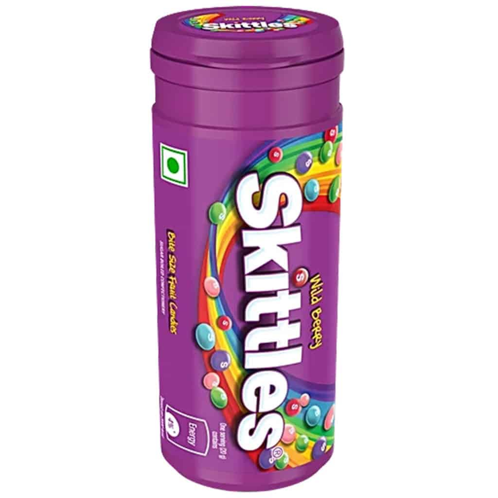 Skittles Candy Range Gummy Candies & Chewy Candies Sweet Snack (Chinese) - Skittles Fruit Berry Bottle 30g