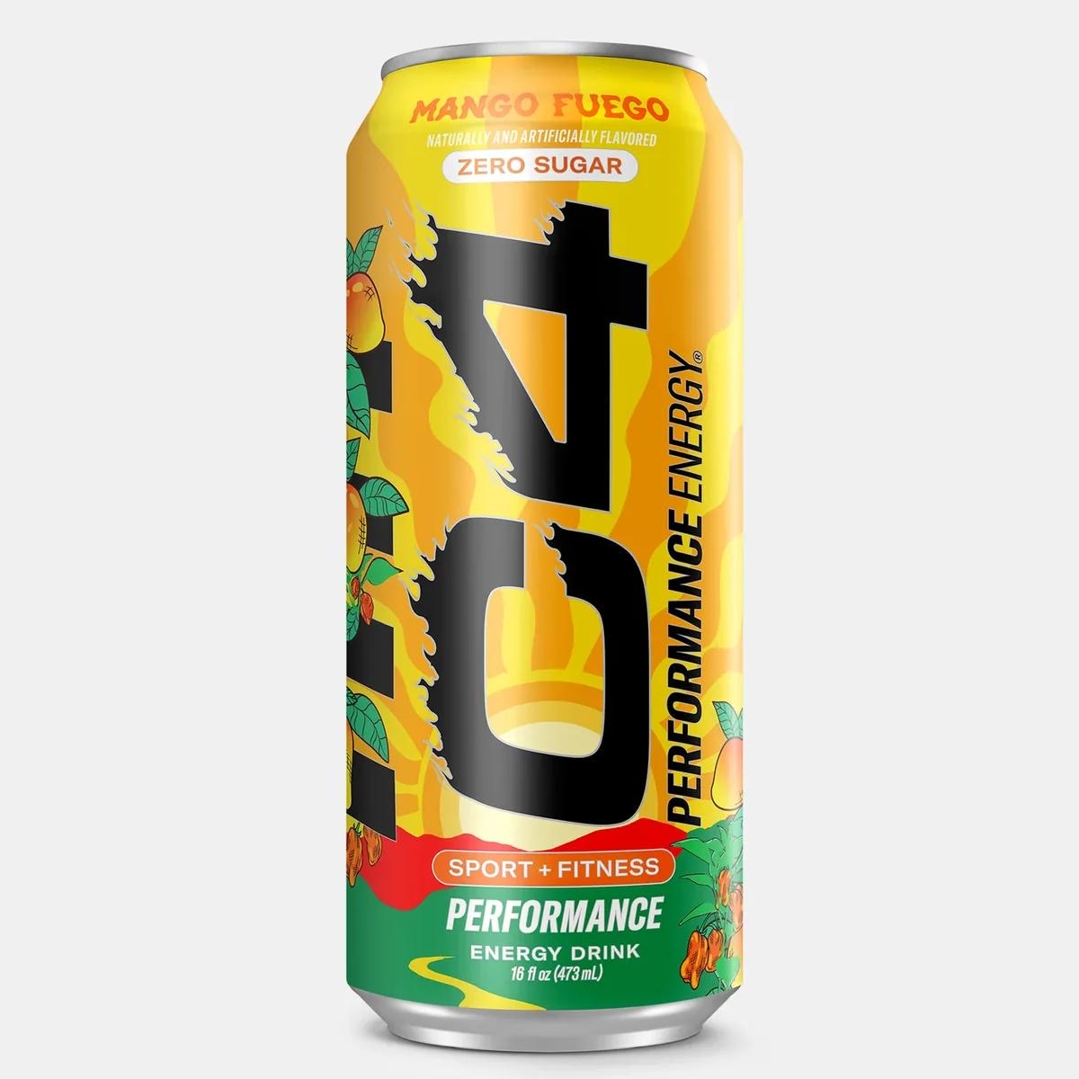 C4 Energy Cans Exclusive Range 473ml (America) - Mango Fuego 473ml