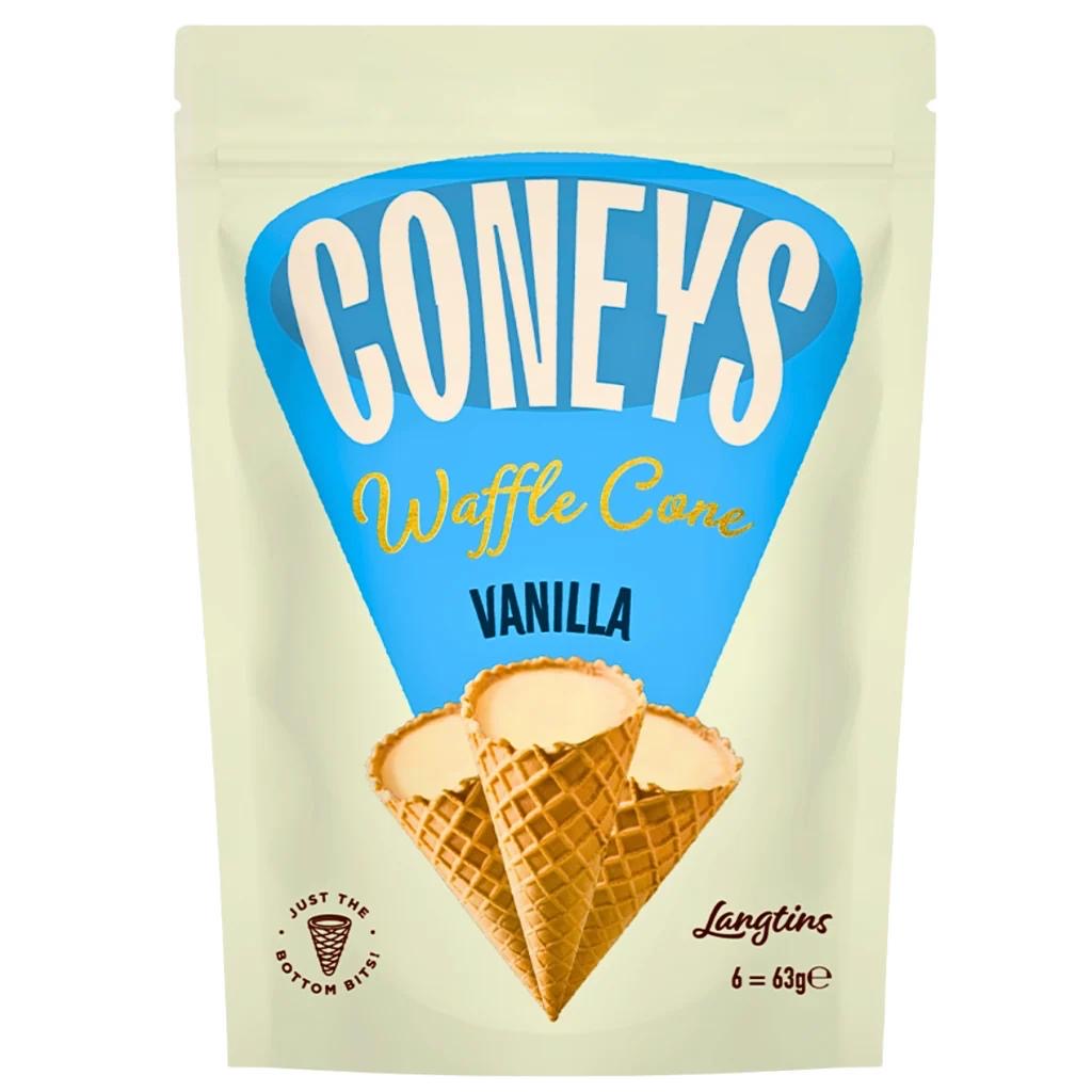 Coneys Waffle Cone Range - Vanilla