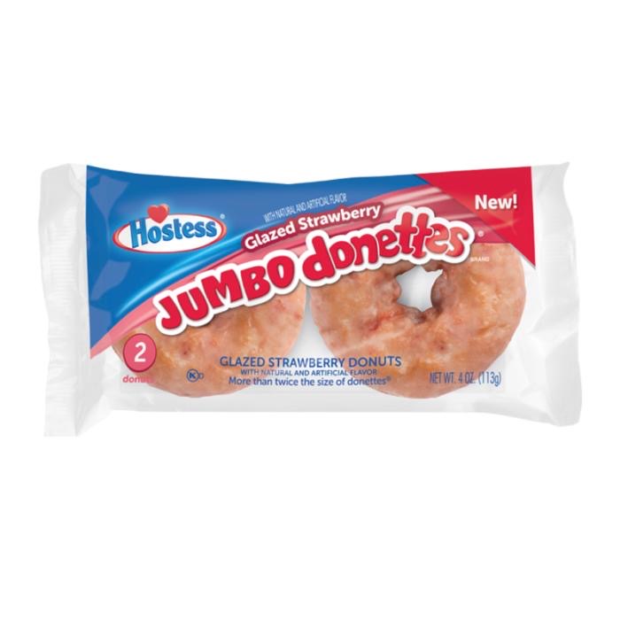 Hostess Range - Select Flavour - Glazed Strawberry Jumbo Donettes
