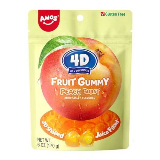 Amos Peach Burst Juice Filled 170g American