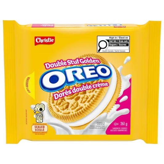 Christie Oreo Golden Double Stuf Sandwich Cookies 261g (Canada)