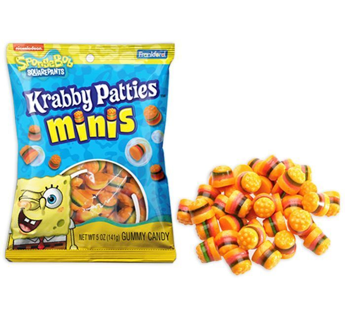 Sponge Bob Krabby Patties Peg Bag Minis 184g