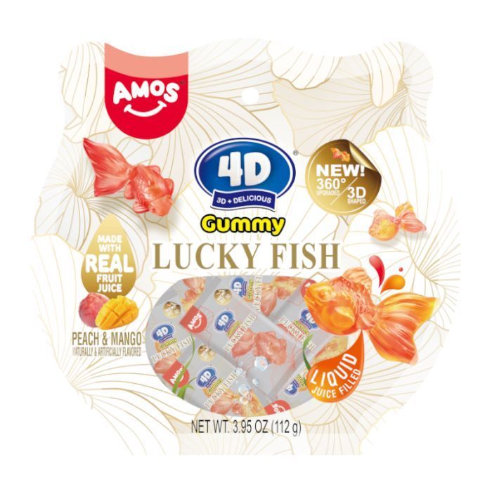 Amos 4D Gummies Lucky Fish 113g (America)