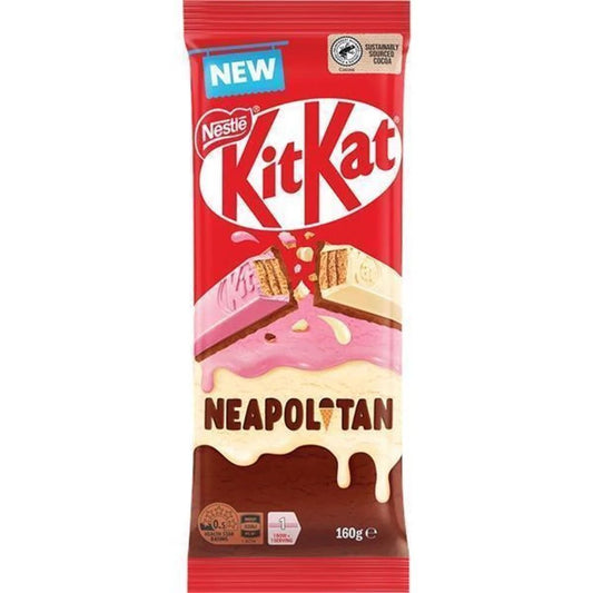 Nestle KitKat Neapolitan 160g Chocolate Bar Australia