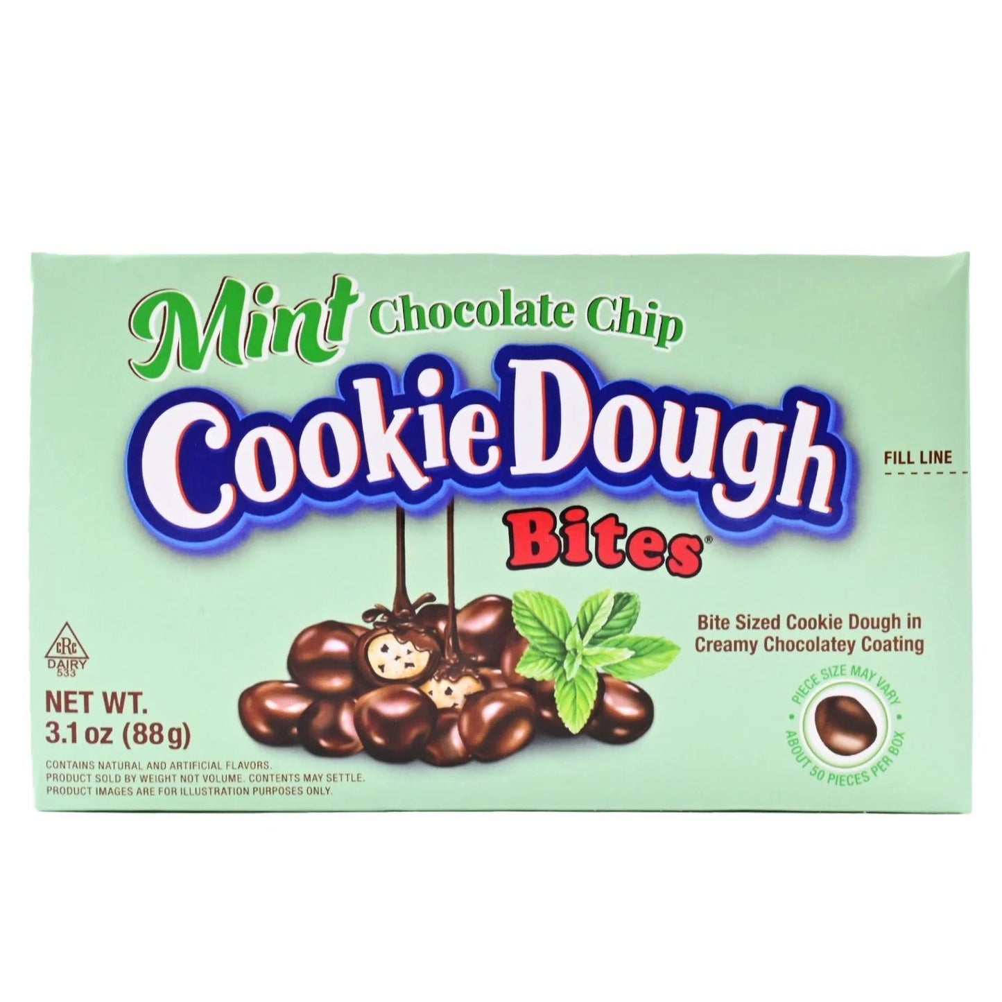 Cookie Dough Bites Mint Chocolate Chip 88g American