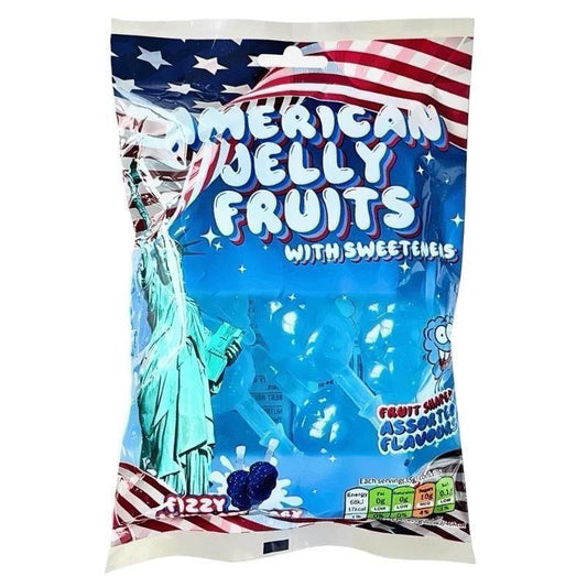 American Jelly Fruits Blue Raspberry 280g Bag (American)