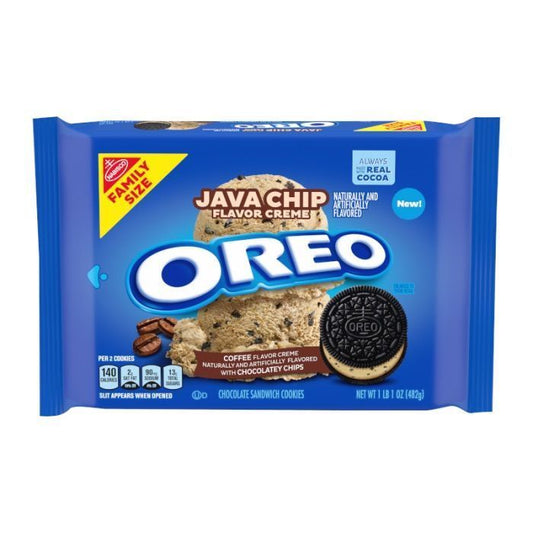 Oreo Java Chip Coffee Flavour Creme Cookies Family Size 482g American