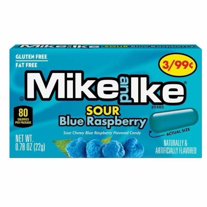 Mike & Ike Sour Blue Raspberry 22g Box (American)