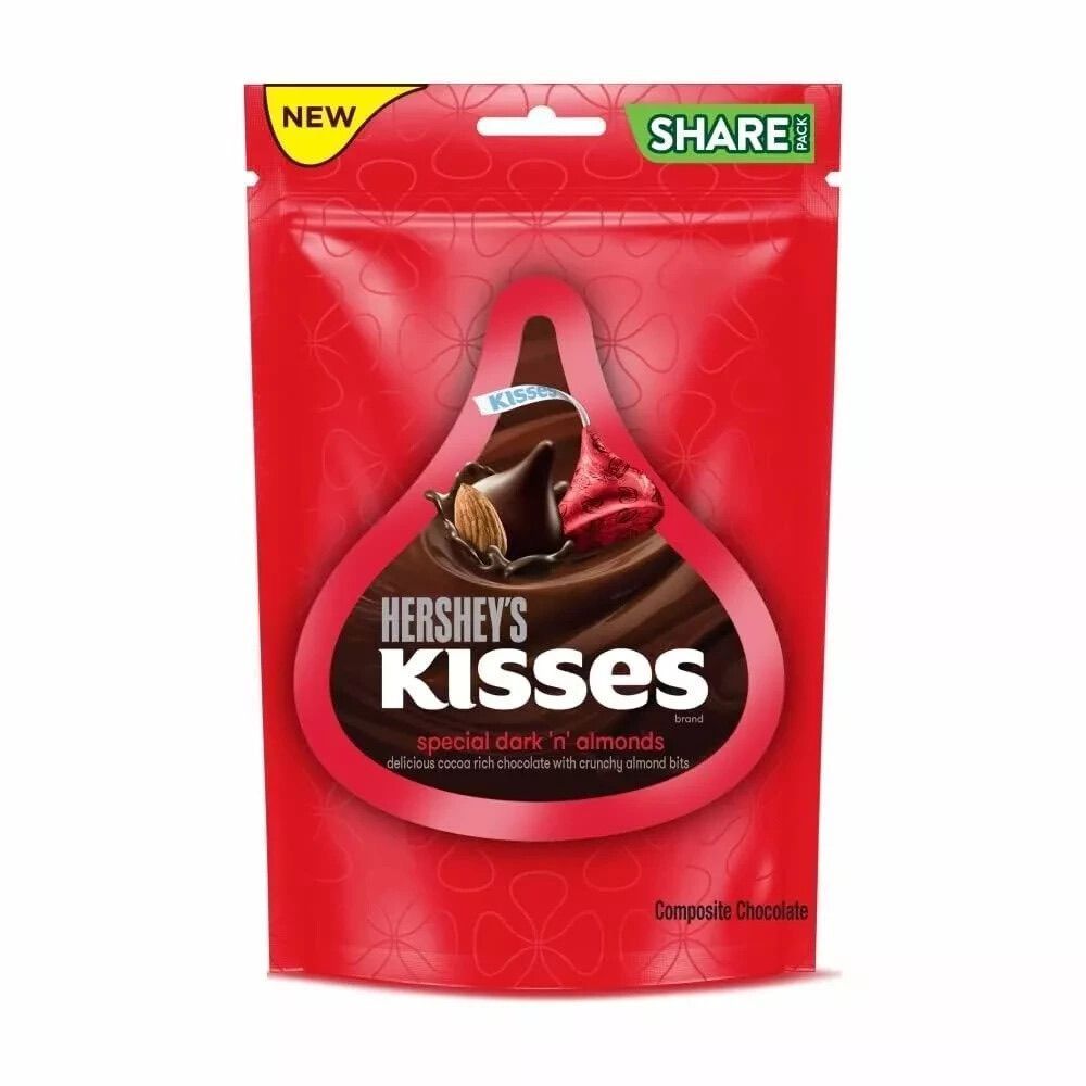 Hershey's Kisses Special Dark 'n' Almonds 100.8g Share Size
